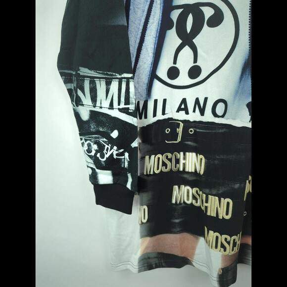 [SOLD] NWT MOSCHINO COUTURE Women's Sz IT 42 US 8 Graphic Cotton Sweater Dress - Picture 7 of 14